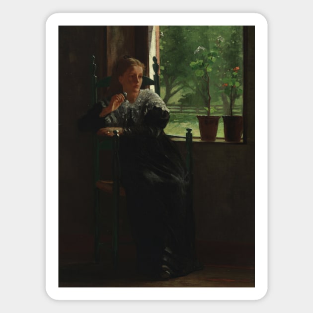 At the Window by Winslow Homer Magnet by Classic Art Stall